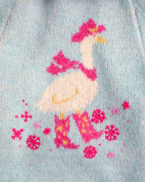 Sugarplum Saloon Blue Dog Sweater