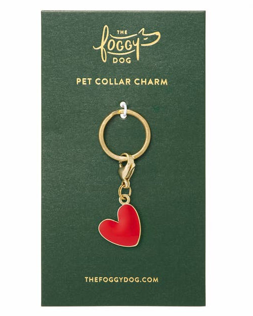 Red Heart Collar Charm