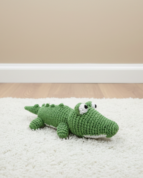 See Ya Later Alligator Crochet Dog Toy