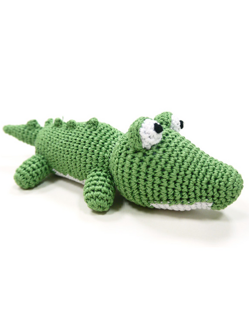 See Ya Later Alligator Crochet Dog Toy