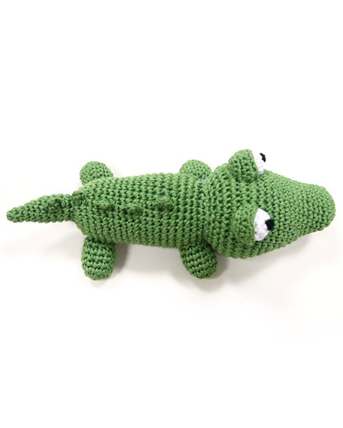 See Ya Later Alligator Crochet Dog Toy