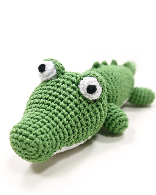 See Ya Later Alligator Crochet Dog Toy