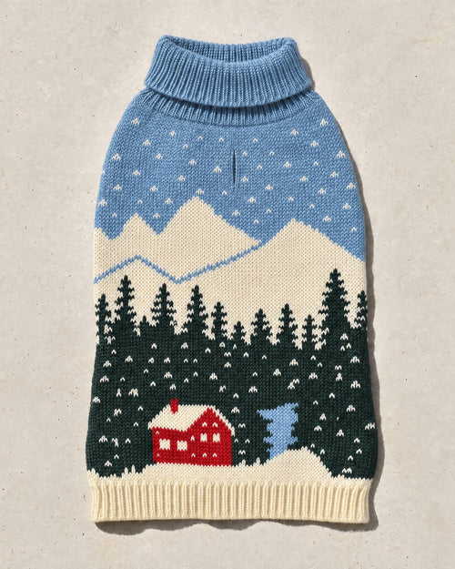 Alpine Lodge Knit Dog Sweater