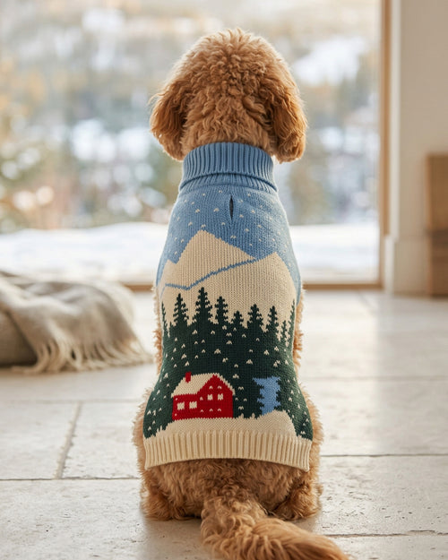 Alpine Lodge Knit Dog Sweater
