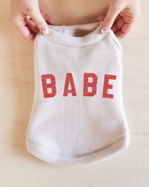 Fur Babe Dog Sweatshirt, perfect for French Bulldogs and chic pups.