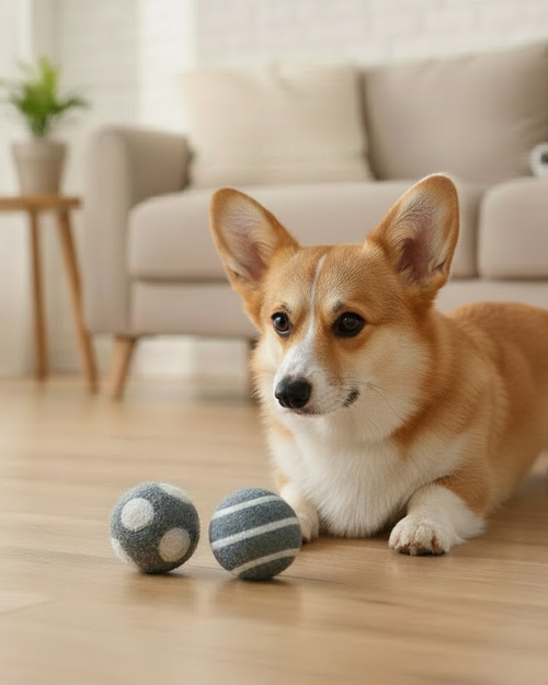 Dot + Dash Wool Ball Play Set