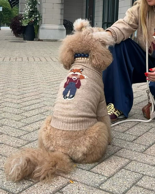 Foster the Fox Dog Sweater