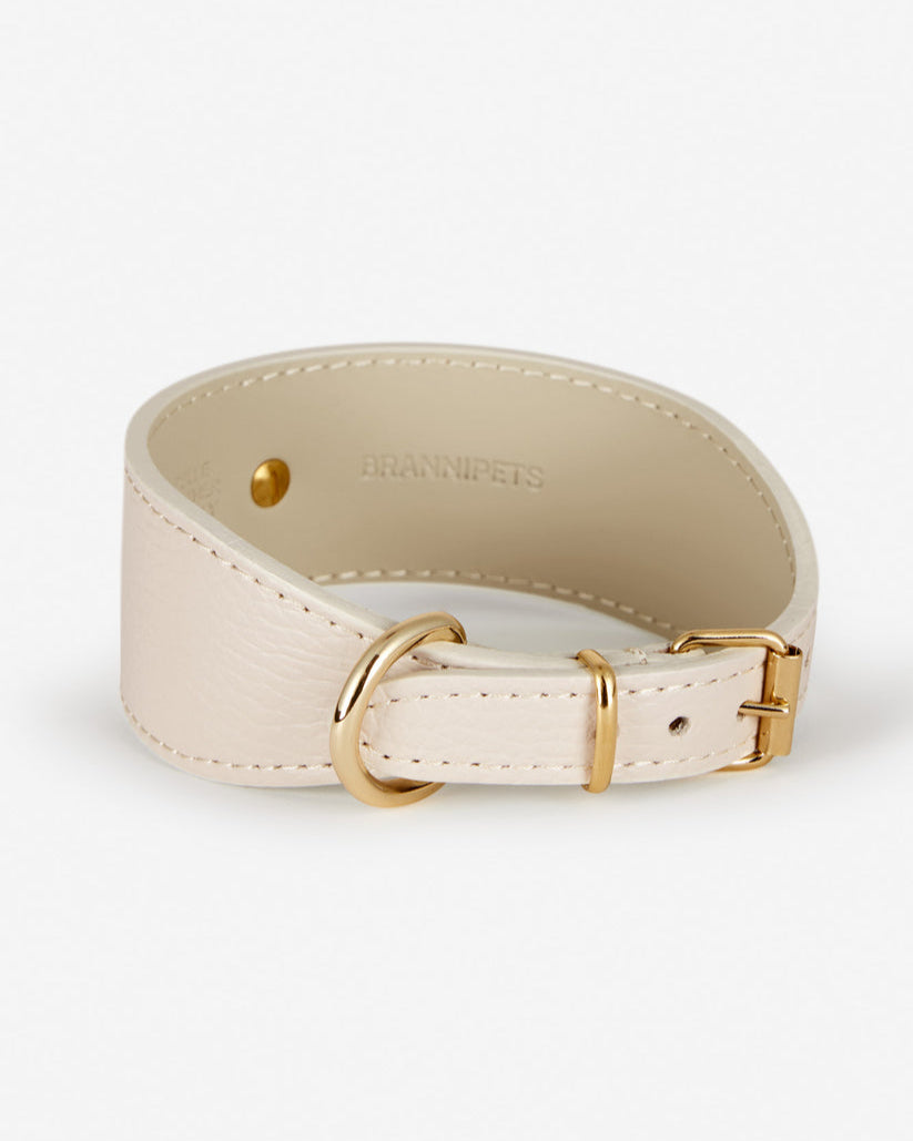 Roma Leather Collar in Ivory