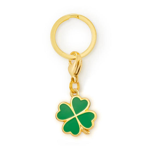 Four leaf clover dog collar charm designed to add a touch of luck and charm, perfect for everyday accessories, great for pugs, French bulldogs, and spaniels