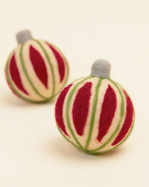 Deck the Paws Ornament Wool Dog Toy