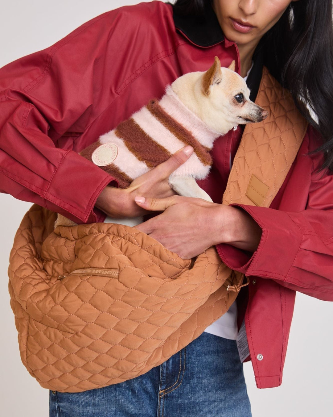 maxbone Sling Carrier | Tan Packable Dog Carrier – FURB