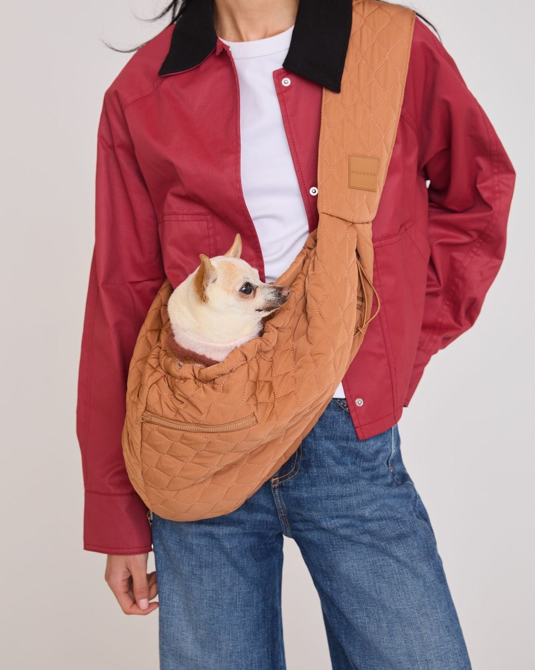 maxbone Sling Carrier | Tan Packable Dog Carrier – FURB