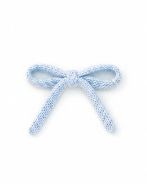 Sweetheart Hair Bow in Dolce Blue