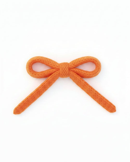 Sweetheart Hair Bow in Dolce Orange