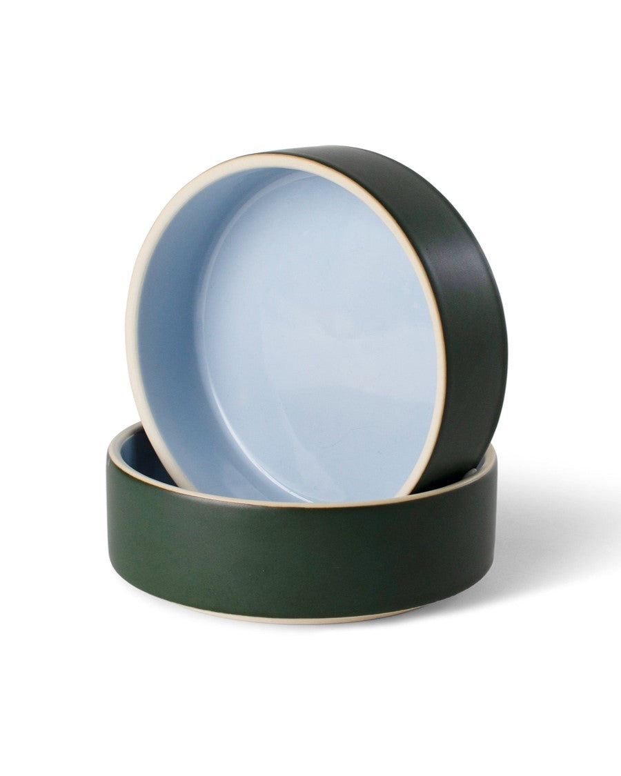 Smooth Sailing Forest Green Dog Bowl