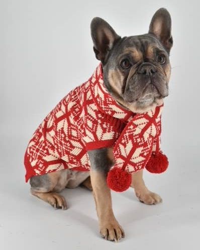 Santa Paws Knit Dog Scarf