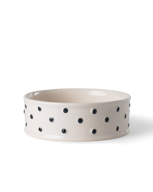 Connect the Dots Polka Dot Dog Bowl 
