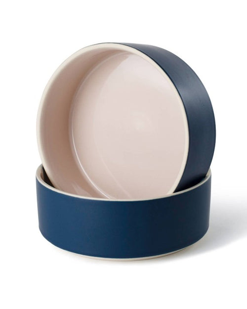 Smooth Sailing Midnight Blue Dog Bowl