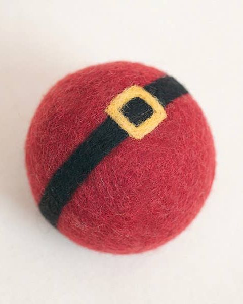 Nice List Santa Wool Dog Toy