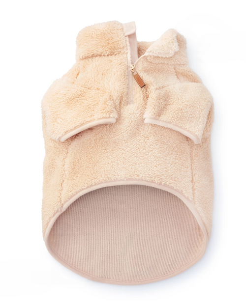 Snuggle Season Wheat Sherpa Dog Jacket