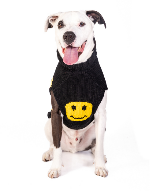 Smiley face dog sweater.. chihuahua sweaters.