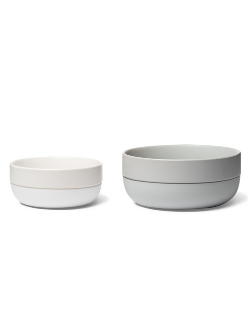 Little Foodie Grey Dog Bowl