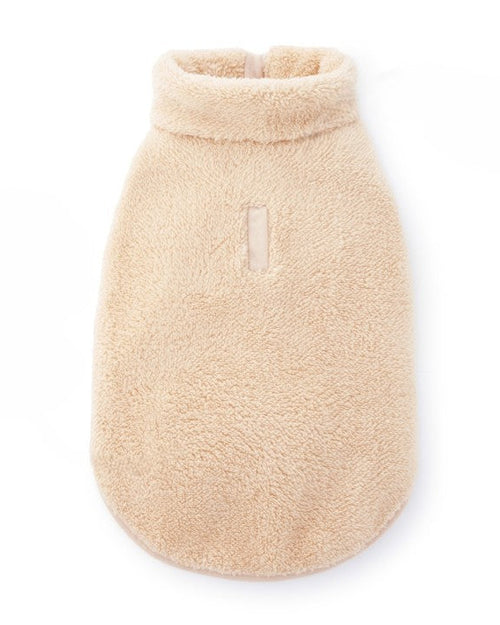 Snuggle Season Wheat Sherpa Dog Jacket