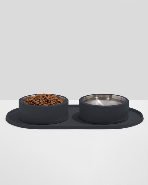 Wild One Black Silicon Dog Placemat