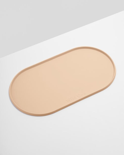 Wild One Tan Silicon Dog Placemat
