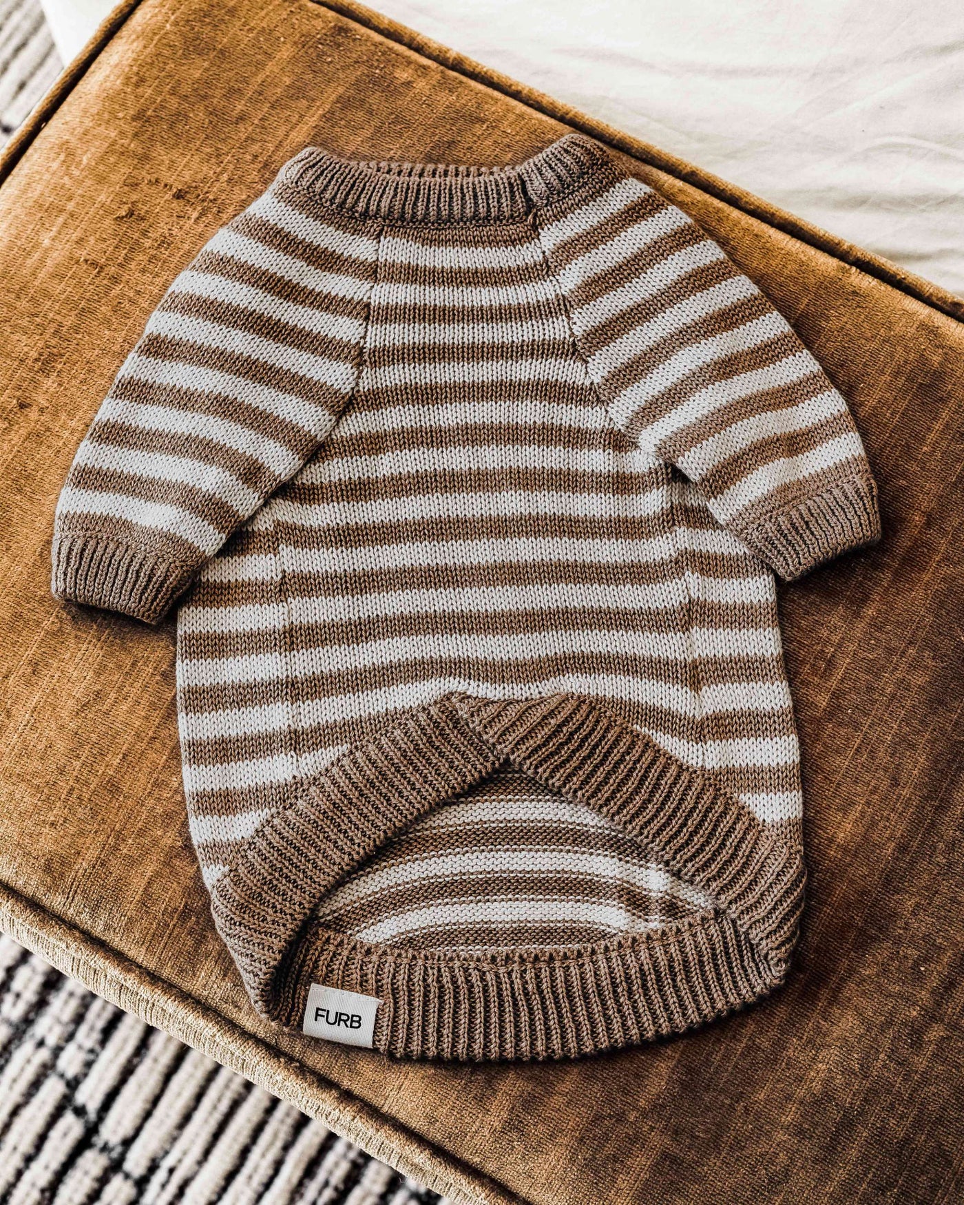 Like A Bandit Nutmeg Striped Sweater Product Image Detail