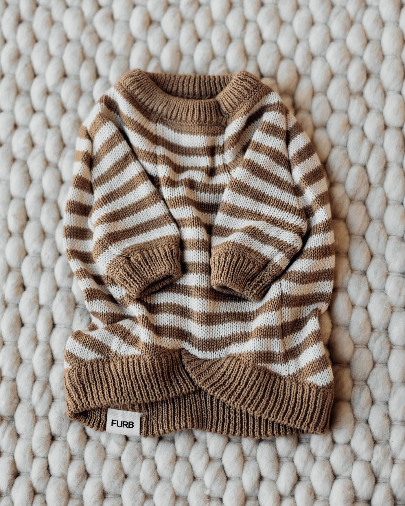 Like A Bandit Nutmeg Striped Sweater Product Image Detail