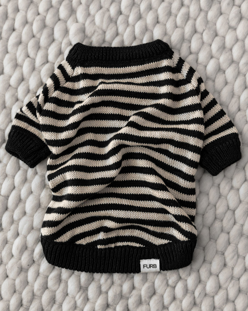 Like Bandit Striped Dog Sweater