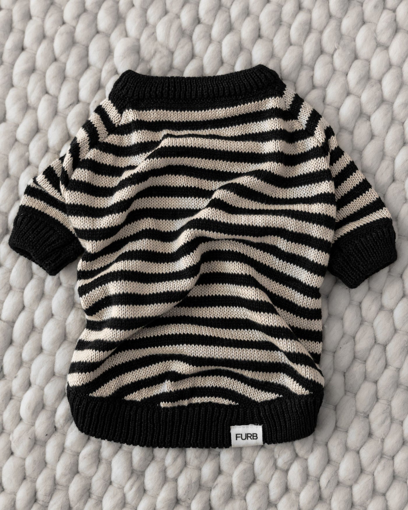 Like A Bandit Black Striped Sweater Product Image. corgis in sweaters 