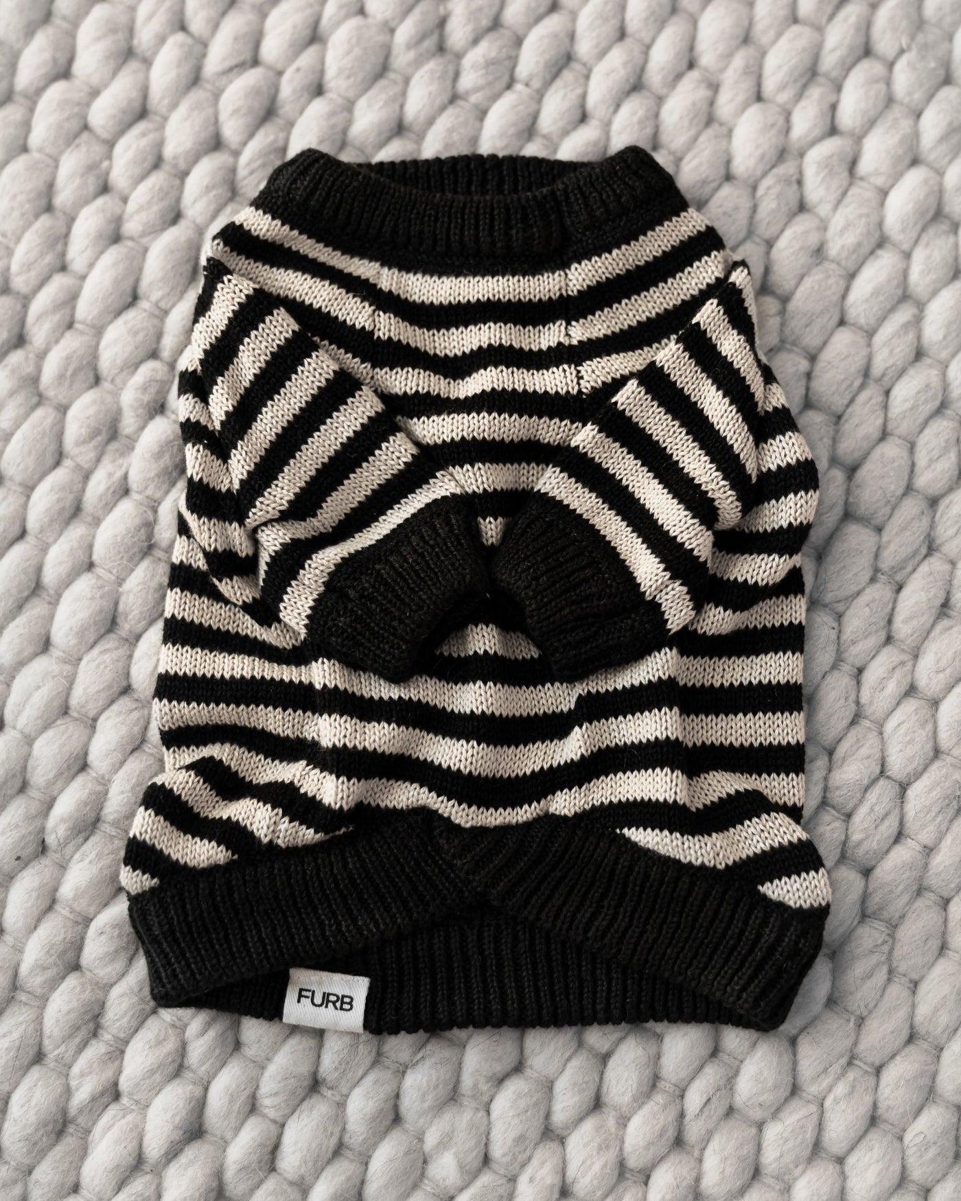 Like A Bandit Black Striped Sweater Product Image Detail