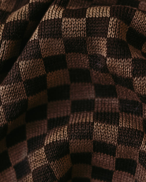 Arlo Brown Check Sweater Product Image Detail. sweaters for small chihuahuas 