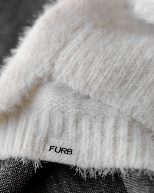 Billie Ivory Eyelash Knit Turtleneck Product Image Detail