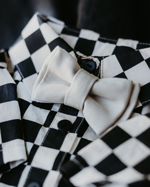 Walk of the Town Ivory Bow Tie Product Image Detail