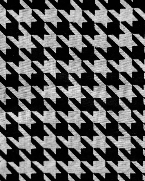 Watson Black + White Houndstooth Bandana Product Image Detail
