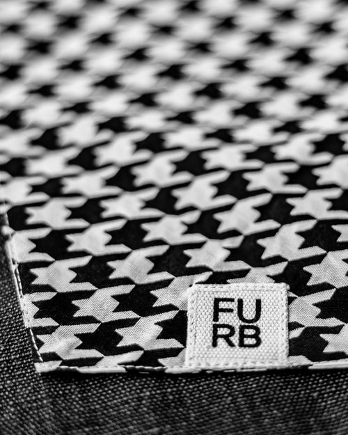Watson Black + White Houndstooth Bandana Product Image Detail