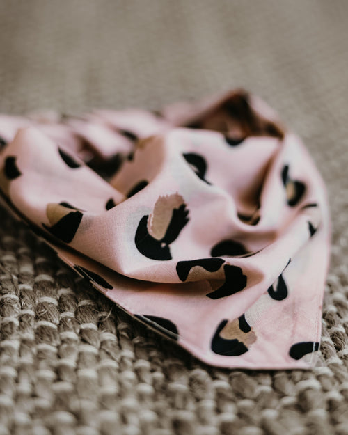 Juno Peach Leopard Bandana Product Image