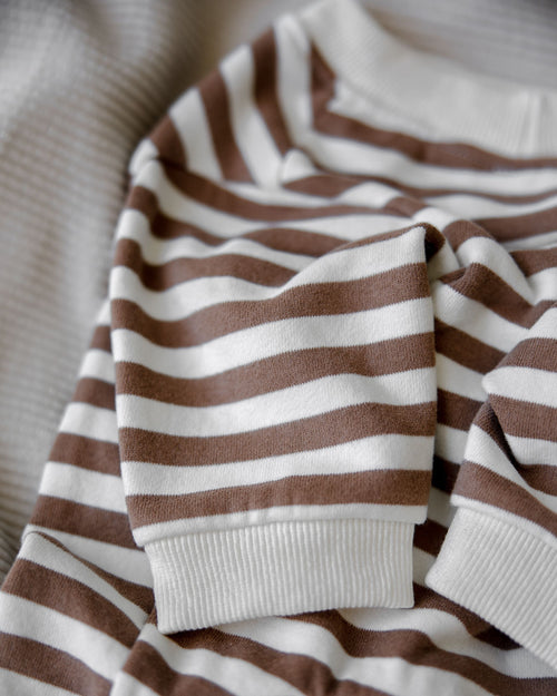Camden Brown Striped Crewneck Product Image Detail chihuahua sweatshirt