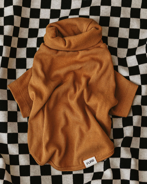 Halifax Goldenrod Ribbed Turtleneck Product Image