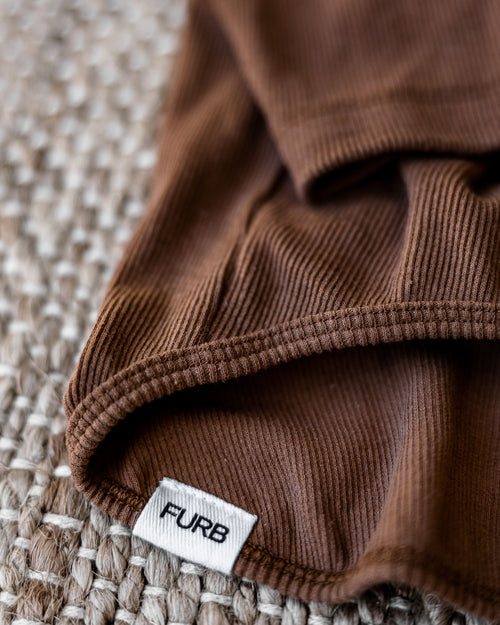 Halifax Nutmeg Ribbed Turtleneck Product Image Detail