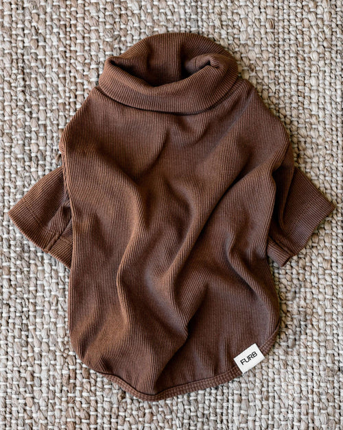 Halifax Nutmeg Ribbed Turtleneck Product Image