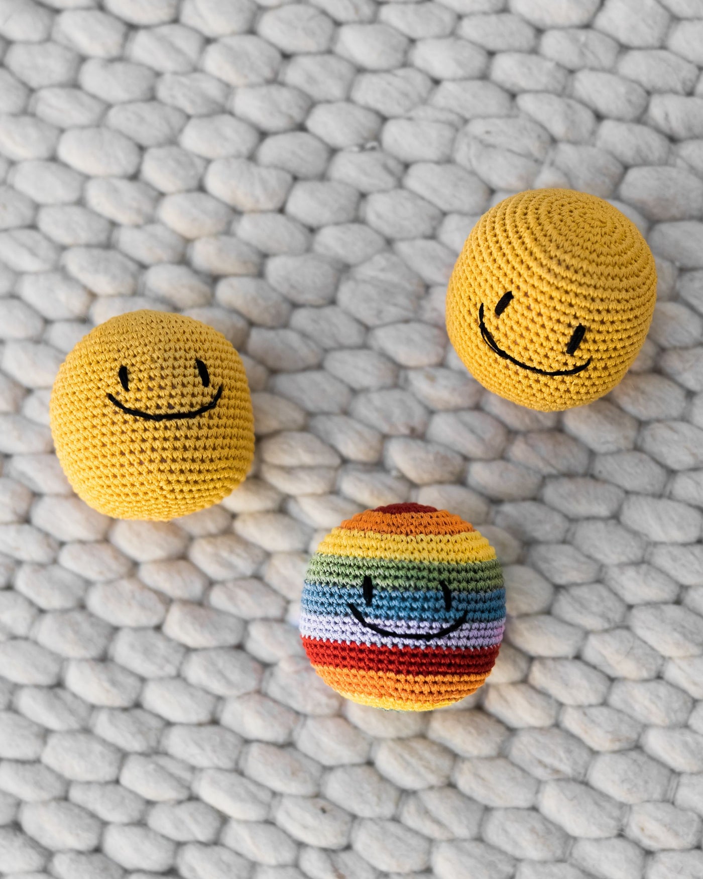 Basic Studio Smiley Face Ball in Rainbow Product Image Detail