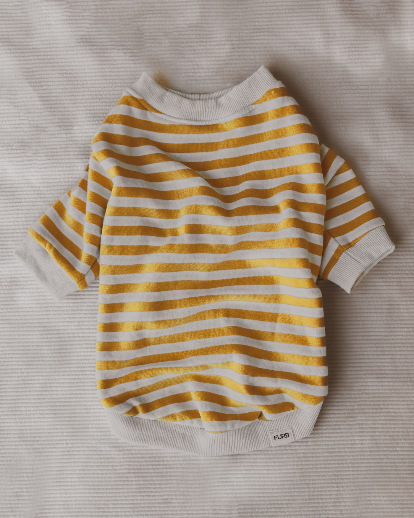 Camden Goldenrod Striped Crewneck Product Image Detail