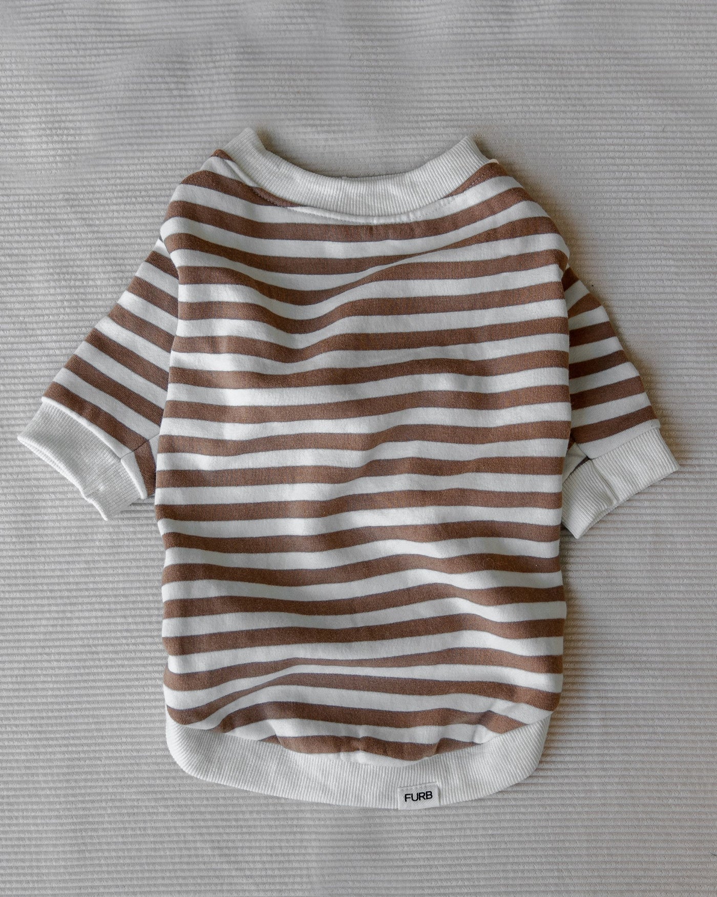 Camden Brown Striped Crewneck Product Image