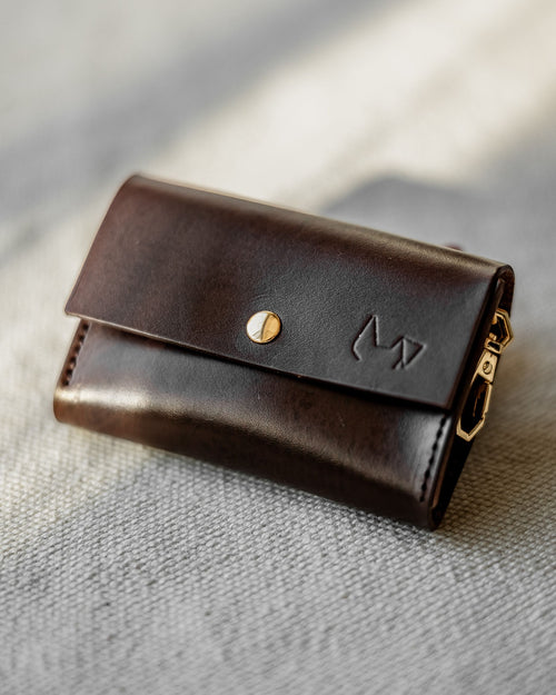 Leather Waste Bag Dispenser in Brown Product Image