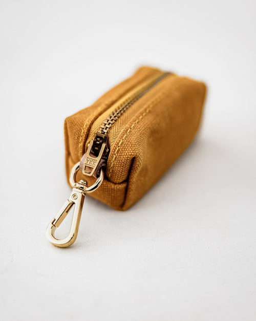 Foggy Dog Waste Bag Holder in Goldenrod Product Image Detail