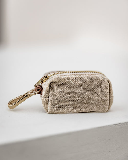 Foggy Dog Waste Bag Holder in Beige Product Image Detail